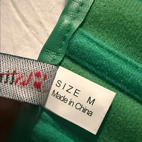 Green Faux Leather Corset Top - Picture 4 of 4